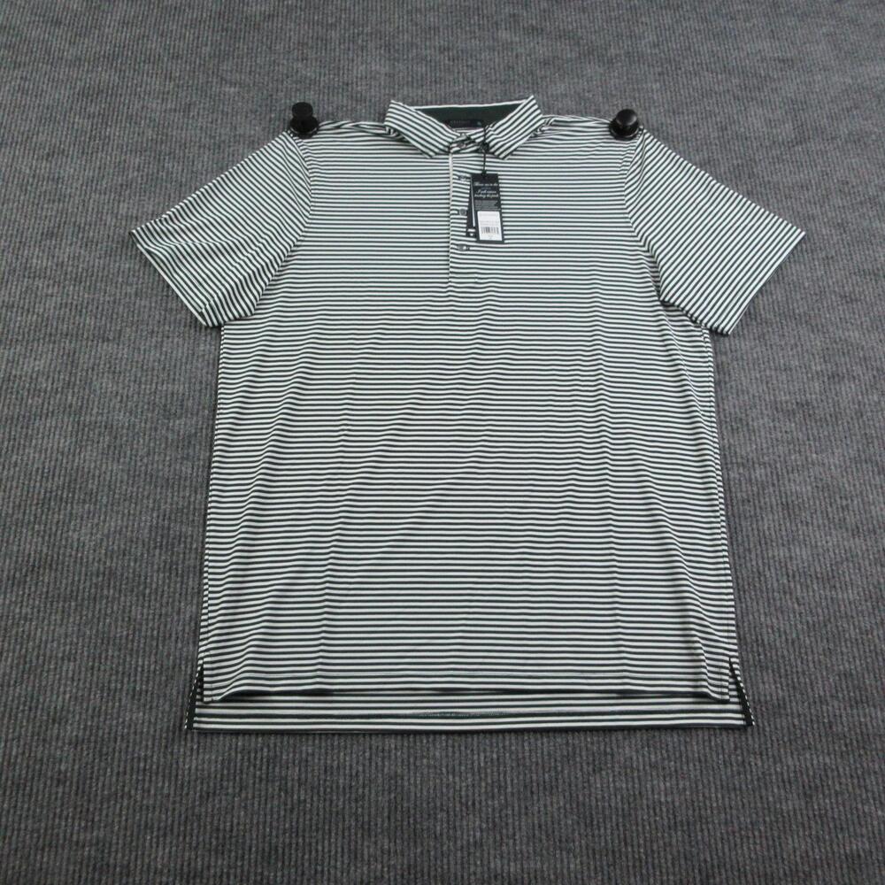 Greyson Polo Shirt Mens XL Green Striped Quogue Polo Jesper Arctic NWT